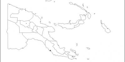 Kaart van papoea-nieu-guinee kaart uiteensetting